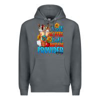 Rock Half coffee half daycare provider Premium Hoodie - FaDigitalArtStudio