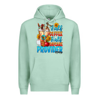 Seafoam Half coffee half daycare provider Premium Hoodie - FaDigitalArtStudio