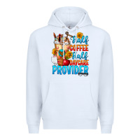 White Half coffee half daycare provider Premium Hoodie - FaDigitalArtStudio