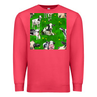 Cardinal holstein cows seamless pattern Premium Sweatshirt - BundleAndBundleShop