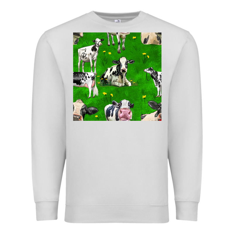 Holstein Cows Seamless Pattern Premium Sweatshirt by BundleAndBundleShop | Teevron