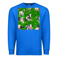 True Royal holstein cows seamless pattern Premium Sweatshirt - BundleAndBundleShop