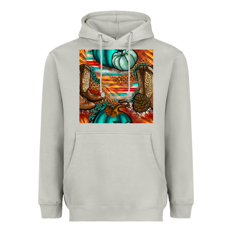 Western Thanksgiving Seamless Pattern Heavyweight Hoodie by BundleAndBundleShop | Teevron