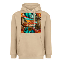 Mushroom western thanksgiving seamless pattern Heavyweight Hoodie - BundleAndBundleShop