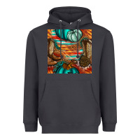 Smoke western thanksgiving seamless pattern Heavyweight Hoodie - BundleAndBundleShop