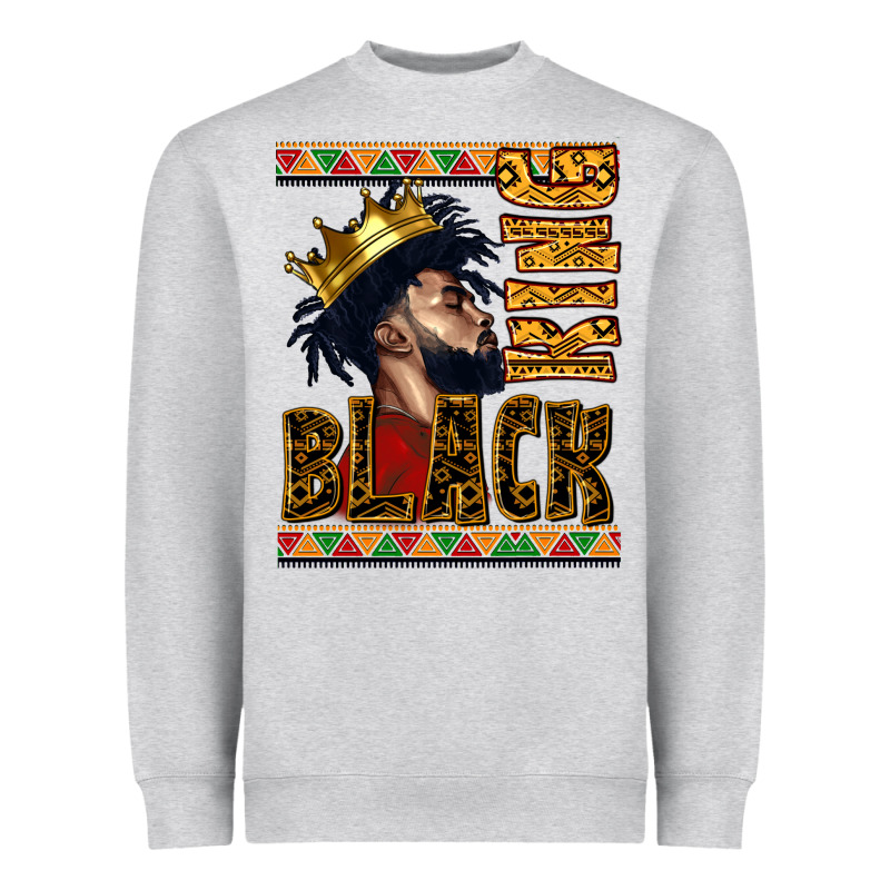 Black King Heavyweight Sweatshirt by CowGirlArtShop | Teevron