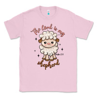 Bubblegum Pink the lord is my shepherd Classic Tee - Artiststas