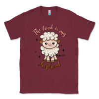 Burgundy the lord is my shepherd Classic Tee - Artiststas