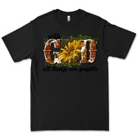 Black with god all things are possible Premium Tee - NancyCooperArtShop