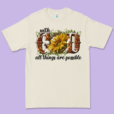 With God All Things Are Possible Premium Tee Designed By Nancycooperartshop