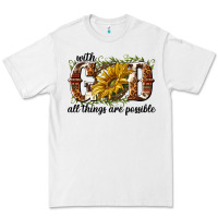 White with god all things are possible Premium Tee - NancyCooperArtShop