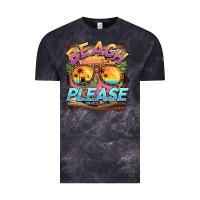 Cloud Black becach please Vintage Tee - BarkalooDesign