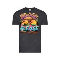 Vintage Black becach please Vintage Tee - BarkalooDesign