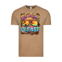 Vintage Coffee becach please Vintage Tee - BarkalooDesign