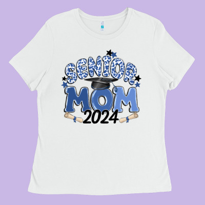 Senior Mom 2024 Ladies Tee Designed By Maliassmallbusiness