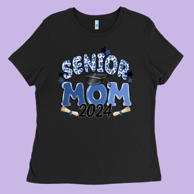 Senior Mom 2024 Ladies Tee Designed By Maliassmallbusiness