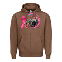 Chestnut floral cancer ribbon vintage camera Zipper Hoodie - FaDigitalArtStudio