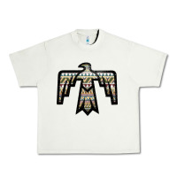 Pistachio Western Green Aztec Thunderbird Urban Heavy Tee - Bettercallsaul