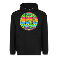 Black hispanic heritage month round earrings 3 Heavyweight Hoodie - BundleAndBundleShop