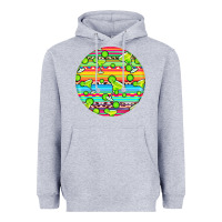 Heather Grey hispanic heritage month round earrings 3 Heavyweight Hoodie - BundleAndBundleShop
