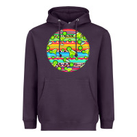 Plum hispanic heritage month round earrings 3 Heavyweight Hoodie - BundleAndBundleShop