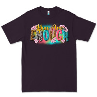 Plum you are enough Premium Tee - NancyCooperArtShop