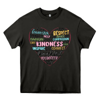 Asphalt kindness heart Heavy Core Tee - MaliasSmallBusiness