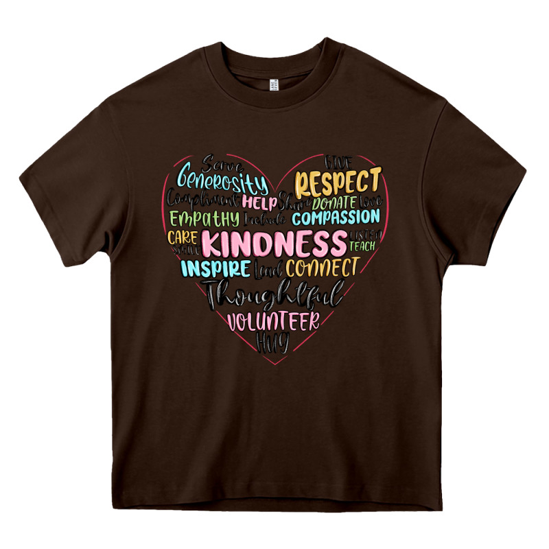 Kindness Heart Heavy Core Tee by MaliasSmallBusiness | Teevron