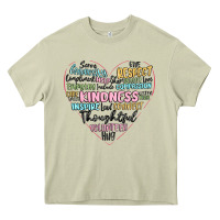 Mossy kindness heart Heavy Core Tee - MaliasSmallBusiness