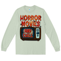 Matcha Horror Movies and Chill Long Sleeve Tee - texasbilliewilder