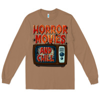 Toasted Coconut Horror Movies and Chill Long Sleeve Tee - texasbilliewilder