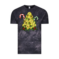 Cloud Black Lightning Softball Christmas Tree Vintage Tee - RanaPortraitStore
