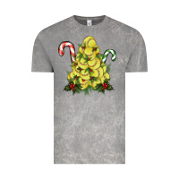 Cloud Rock Lightning Softball Christmas Tree Vintage Tee - RanaPortraitStore
