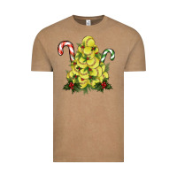 Vintage Coffee Lightning Softball Christmas Tree Vintage Tee - RanaPortraitStore