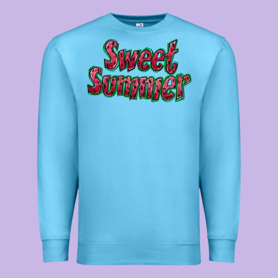 Sweet Summer Watermelon Premium Sweatshirt Designed By Bundleandbundleshop