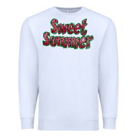 White sweet summer watermelon Premium Sweatshirt - BundleAndBundleShop