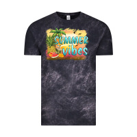 Cloud Black summer vibes sunset and fruits Vintage Tee - BarkalooDesign