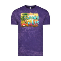 Cloud Purple summer vibes sunset and fruits Vintage Tee - BarkalooDesign