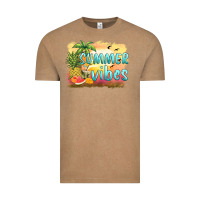 Vintage Coffee summer vibes sunset and fruits Vintage Tee - BarkalooDesign