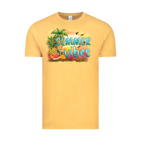 Vintage Mustard summer vibes sunset and fruits Vintage Tee - BarkalooDesign