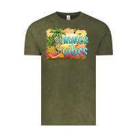 Vintage Olive summer vibes sunset and fruits Vintage Tee - BarkalooDesign