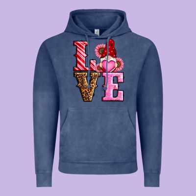 Love Valentines Day Gnomes Vintage Hoodie Designed By Ranaportraitstore