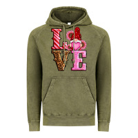 Vintage Olive love valentines day gnomes Vintage Hoodie - RanaPortraitStore
