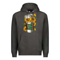 Charcoal Heather Mama Needs Coffee Cup Premium Hoodie - FaDigitalArtStudio