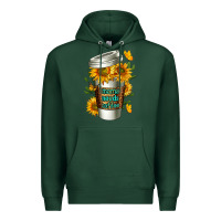 Sports Green Mama Needs Coffee Cup Premium Hoodie - FaDigitalArtStudio