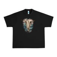 Black Western Aztec Bull Skull Urban Heavy Tee - Bettercallsaul