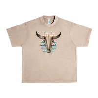 French Oak Western Aztec Bull Skull Urban Heavy Tee - Bettercallsaul