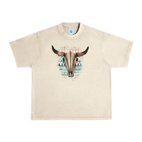 Sandshell Western Aztec Bull Skull Urban Heavy Tee - Bettercallsaul