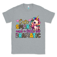 Heather Grey cute smart and a little bit dramatic Classic Tee - Artiststas