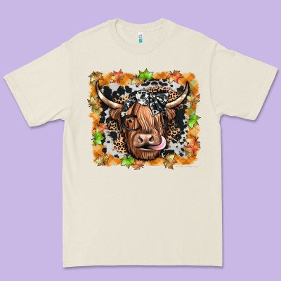 Highland Cow Premium Tee Designed By Jahusdesignshop